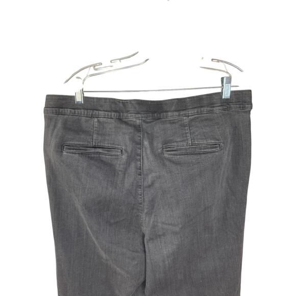 Denim & Co. Signature Regular Black Perfect Flex Trouser Jean Dark Grey Wash 18 - Picture 7 of 13